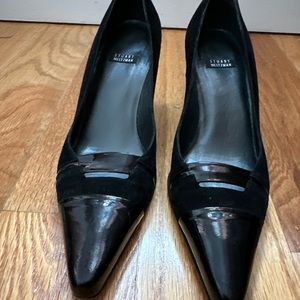 Vintage 90s Stuart Weitzman Pointed Toe Kitten Heels